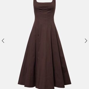 Staud Wells Midi Dress Burgundy size 14